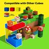 Magnetic Building Block Magnet Cube Mine World Set Magnetic Tiles STEM Sensory Cubes Construction Toys for Boys Girls Age 3+ DIY