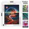 Diamond Painting Rivers Moon Diamond Mosaic Landscape Cross Stitch Embroidery Sets Handmade Home Wall Decor Diy Gift