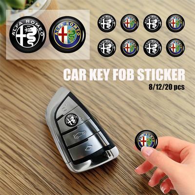 Car Door Keyhole Protection Stickers Key Hole Lock Decor Decals Accessories For 159 Giulietta 156 147 Giulia Mito GT