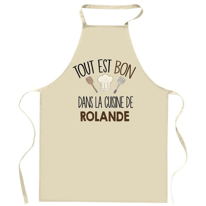 Tablier de cuisine - Planetee - Impression bretonne - Coton épais résistant - Cadeau personnalisé