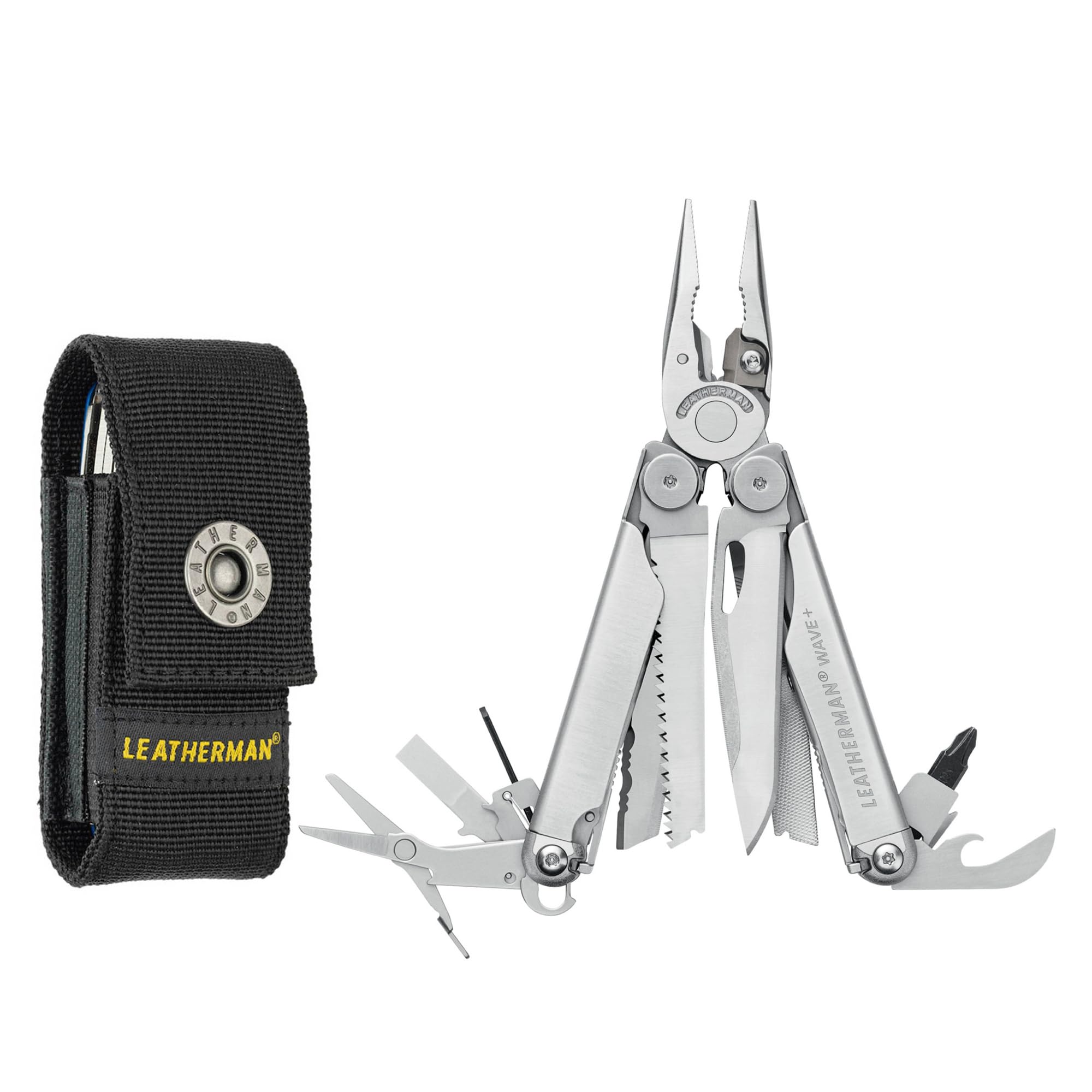 

LEATHERMAN WAVE с нейлоновым чехлом, оригинальный американский продукт, многофункциональный инструмент + (Волна Плюс) [Продукт]