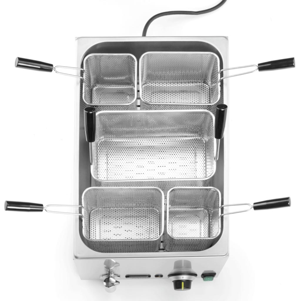 Makaroniarka bollitore dispositivo per la cottura della pasta 5 cestelli 25 l 3500 W