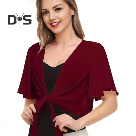 Women Cape Type Tops Solid Color Lace-up Sun Protection Shirt Thin Breathable UV Sun Protection Clothing