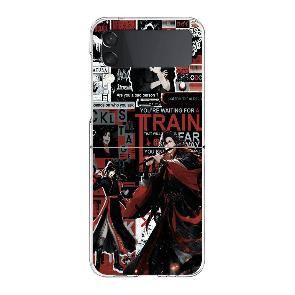 Anime Mo Dao Zu Shi Wei Wuxian Clear Phone Case For Samsung Galaxy Z Flip 4 Thin High Hard Shell on For Galaxy Z Flip 3 5G Cover
