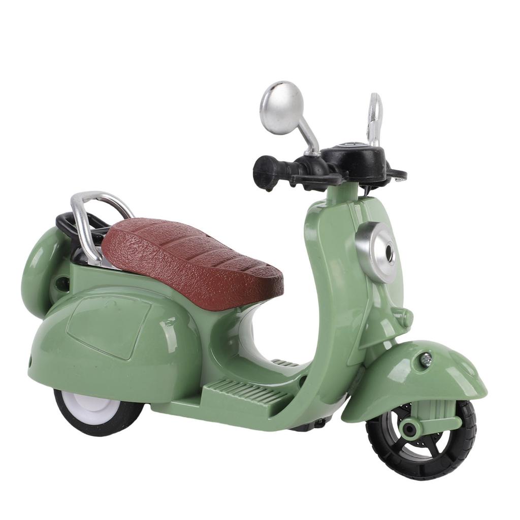 Scooter for Dolls Desktop Decoration Cute Mini Doll Scooter Vehicles Toy Battery Powered Green