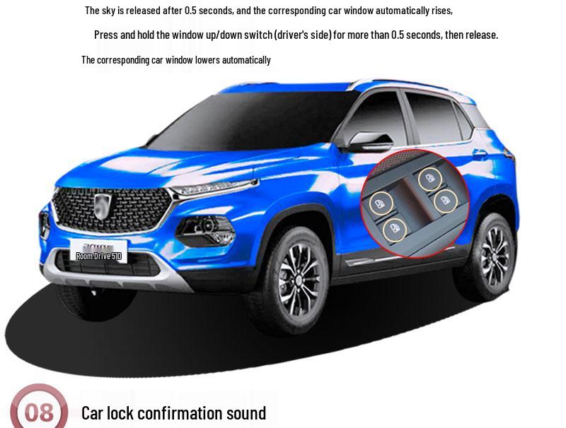 Baojun 510 Automatic One-Touch Window Lifter/Closer for 2017-2021 Models
