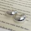 925 Sterling Silver Earrings For Women Trendy Simple Round Lace Earring Jewelry Prevent Allergy Party Christmas Accessories