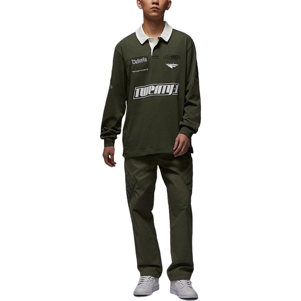 JORDAN Essentials Men's Long Sleeve Rugby Top HF9324-325
