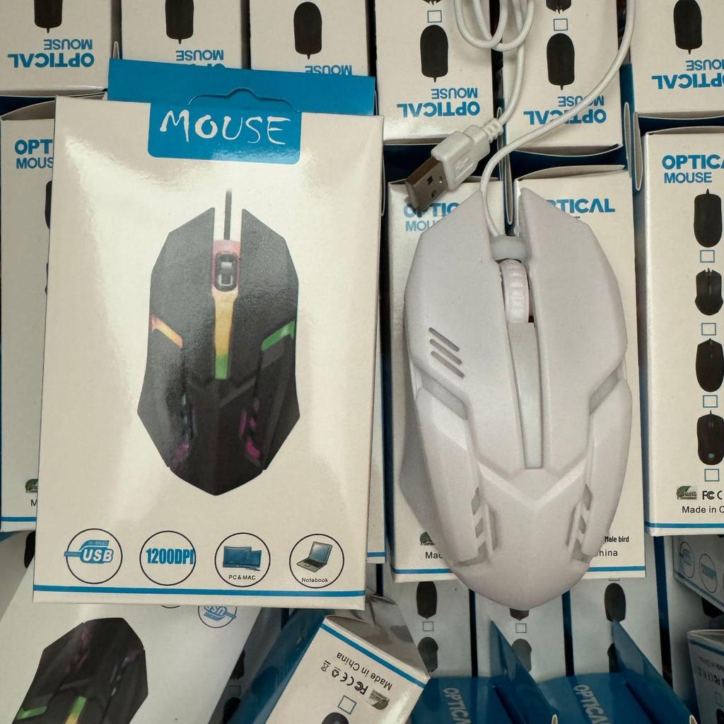 Seven-Color Luminous E-Sports Office Computer Mouse with Breathing Light