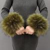 Fluffy Faux Fur Cuff Bracelet Wristband for Women