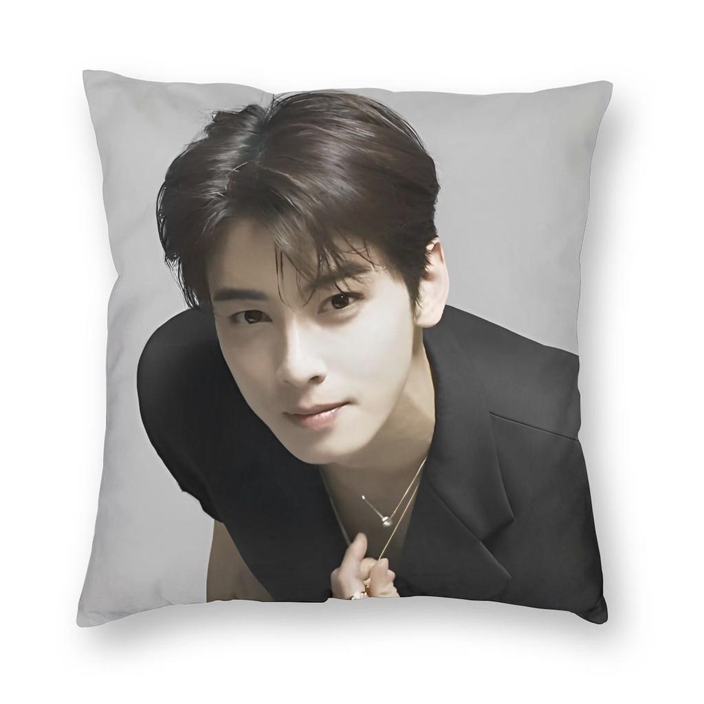 Cha Eun Woo Poster Throw Pillow Cover Polyester Decorative Pillow , Fashion Pillowcover Home Decor