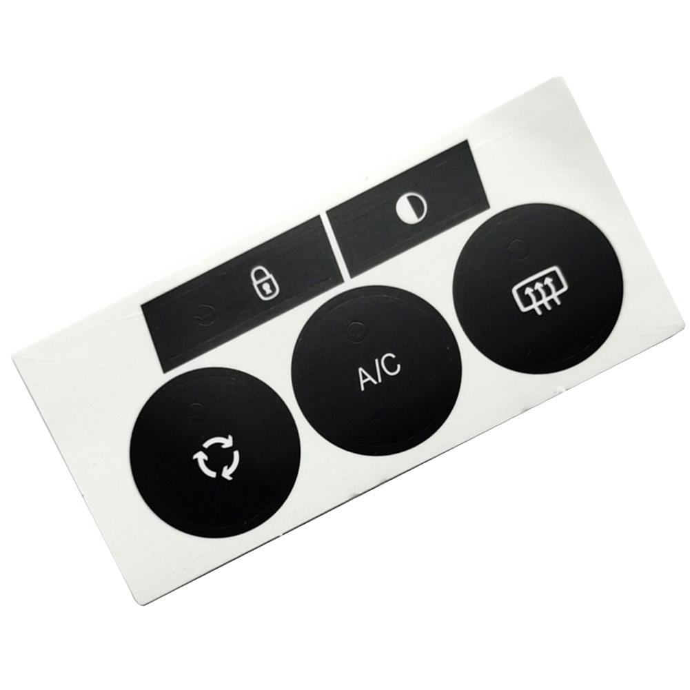Naklejki na przyciski C4 Naklejki na przyciski sterowania klimatyzacją C4 Naprawa przycisków sterowania klimatyzacją do naprawy wnętrza samochodu, odporne na odklejanie, materiał wysokiej jakości