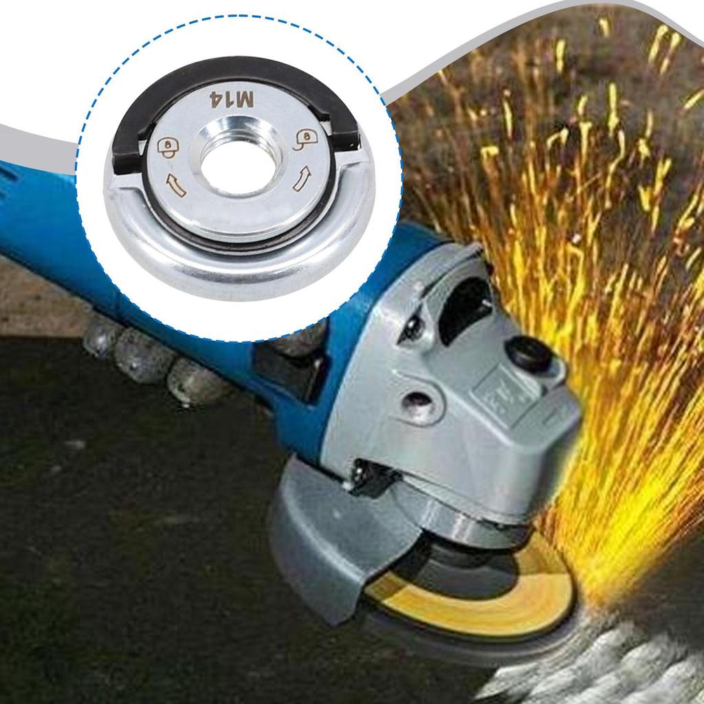 M14 Self Locking Pressing Plate Pressure Plate Iron 45mm Portable Replacement Angle Grinder M14 Thread for Cutting disks Fitting