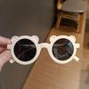 G-Family Gradient Blush Multi-Color Sunglasses with Vertical Rice Nail Design