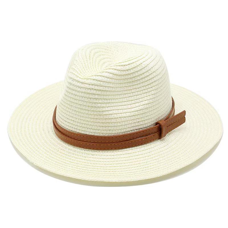 Panama Straw Hat Summer Men Women Wide Brim Beach UV Protection Fedora Hats