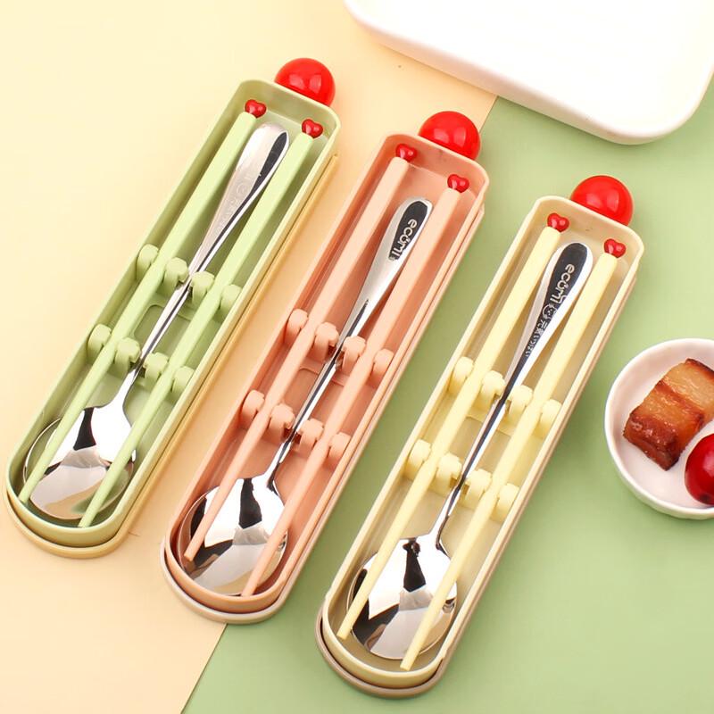 Portable Stainless Steel Chopsticks and Spoon Set