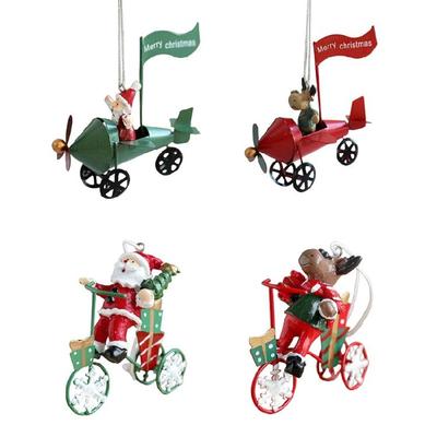 Decorative Christmas Tree Ornament Elegant Christmas Tree Hanging Pendants with Seasonal Characters for Festival