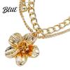 Anklet Summer with Extension Chain Double Layer Thick Thin Chain