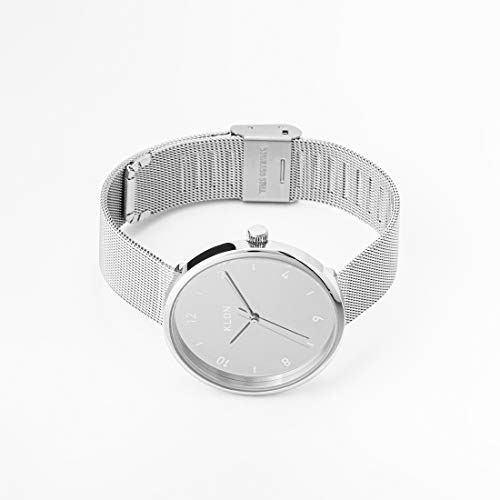 KLON PASS TIME ELFIN EVEN -mirror ver.- 38mm Silver Watch for Men and Women, Simple Mirror Finish