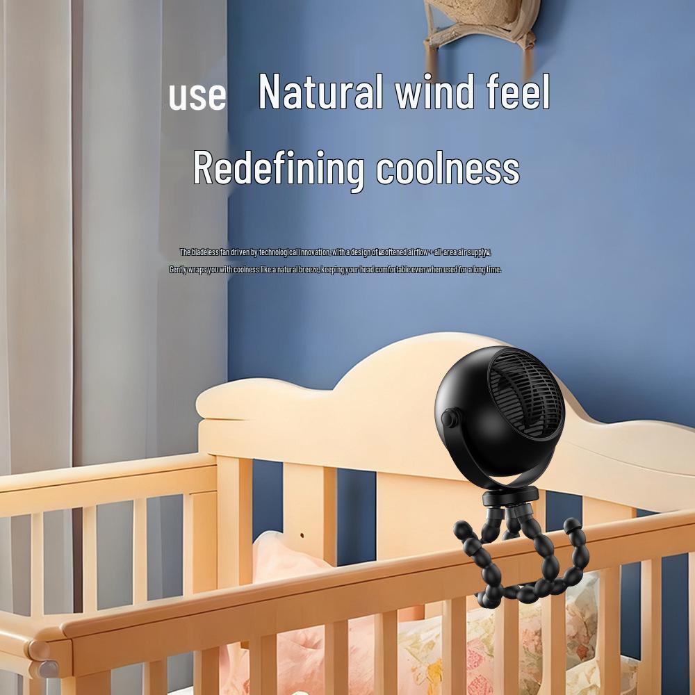 Octopus Mini USB Baby Stroller Fan: Portable Handheld Cooling for Outdoors