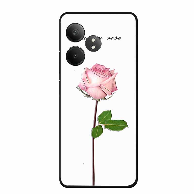 3D Emboss Case For Realme GT Neo6 Neo 6 SE 6SE Phone Case Flowers Silicone Soft Coque For Realme GT 6 T 6T Back Cover Case Funda