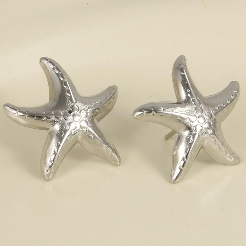 

1/3pair Sea Beach No Fade Ear Piercing Stainless Steel Turquoise Shell Starfish Ear Studs Earrings For Women Men Summer Jewelry 1pair