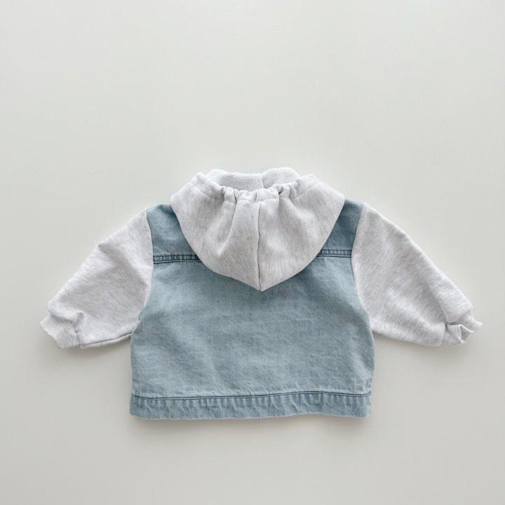 Dětský patchworkový kabát s kapucí v korejském stylu - Jarní 2023 ležérní top pro chlapce a dívky