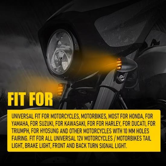 4Pcs Motorcycle Signals Turn Light For Suzuki Marauder VZ 800 1600 Savage LS 650