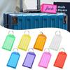 10pcs With Split Ring Keychain Tag with Card Label Markable Number Plate Key Tags  Key Organization