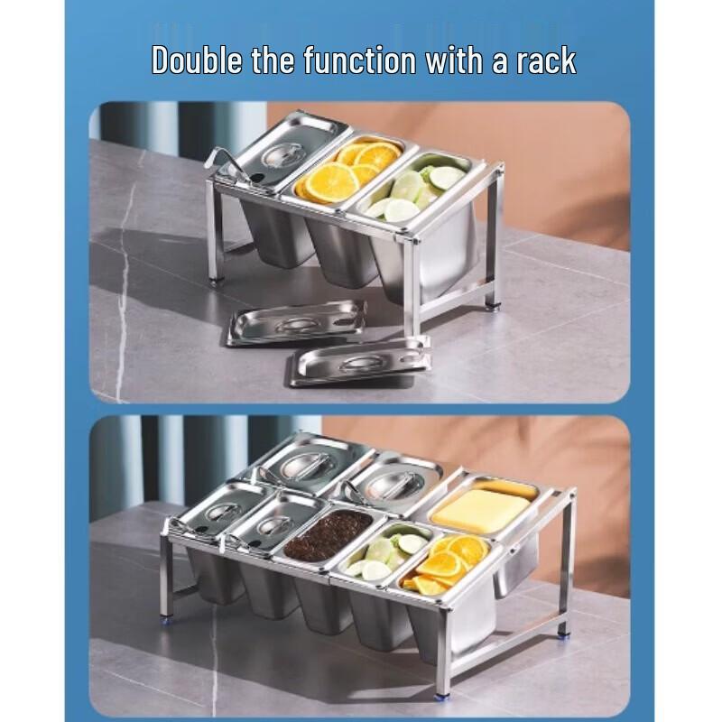 1/2 Size Rectangular Stainless Steel Food Pan Lid
