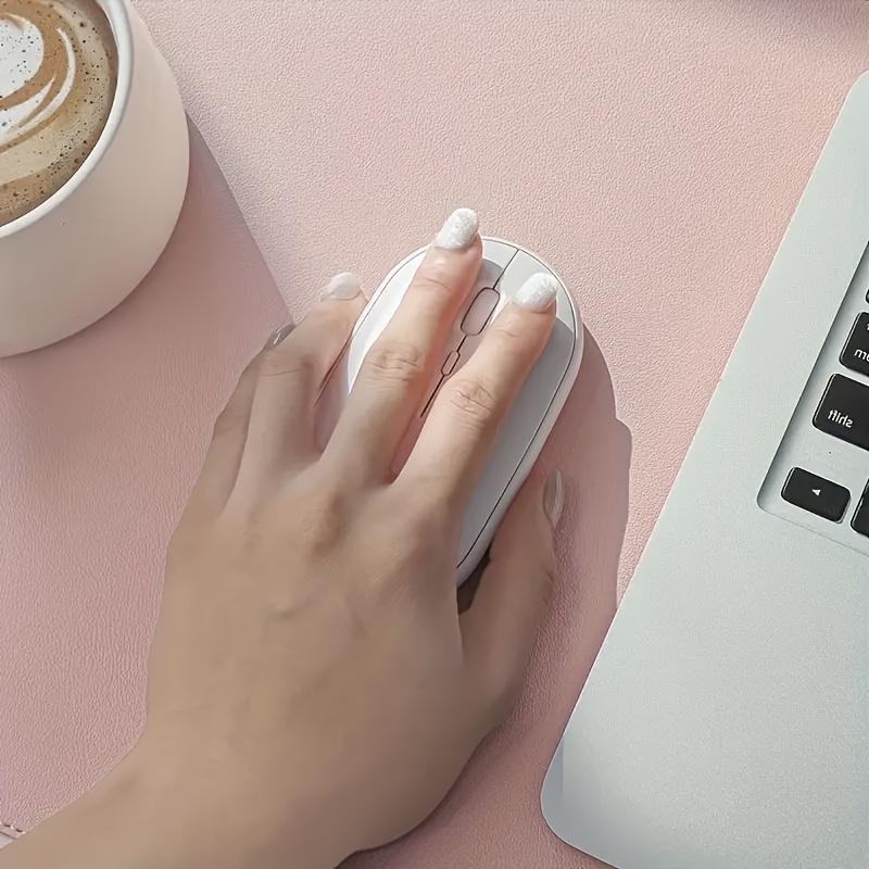 Faux Leather Desk Mat - Non-Slip, Waterproof, Stain-Resistant | Ideal for Office & Study | Available In Multiple Sizes | Pink, Smooth Finish, Desk Pad