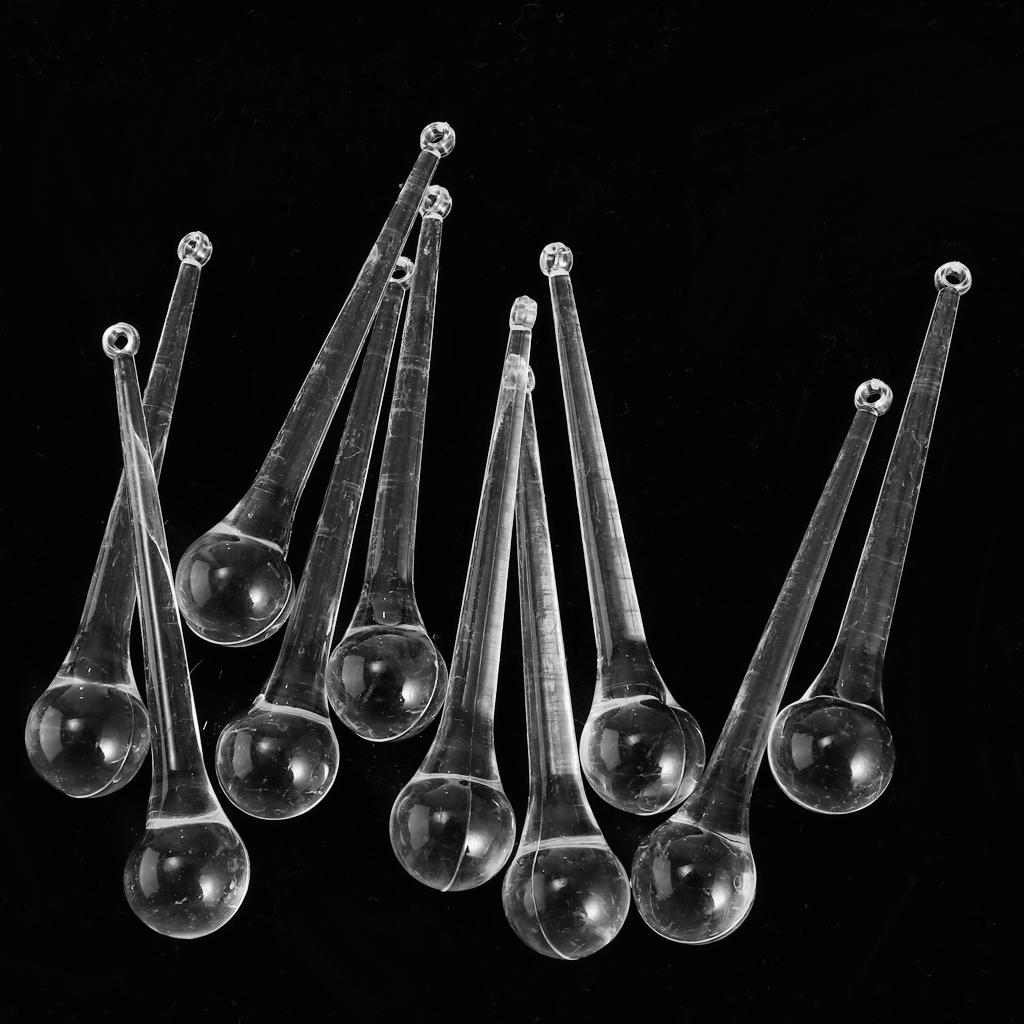10 Pieces Crystal Raindrops Chandelier Prisms Pendant Lamp DIY