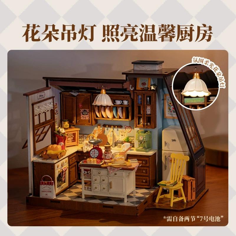 Rolife DIY House Kits Baking & Kitchen Wooden Building Blocks 359pcs DG172 DG172