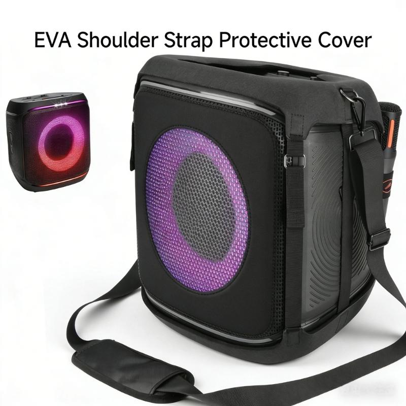 Speaker Cover Reinforced EVA Padding and Soft Lining Hollowed Design Includes Adjustable Carrying Strap for Encore 2