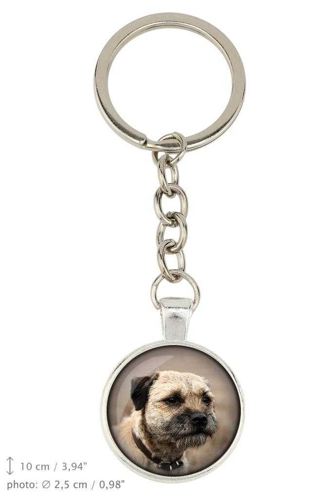 Border Terrier - Keychain In a Box, Own Photo, Keychain Pendant from Art-Dog Brand