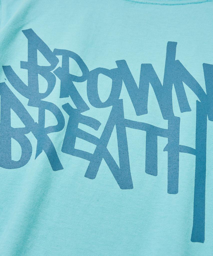 BROWNBREATH W Tag Crop Tee - Mint