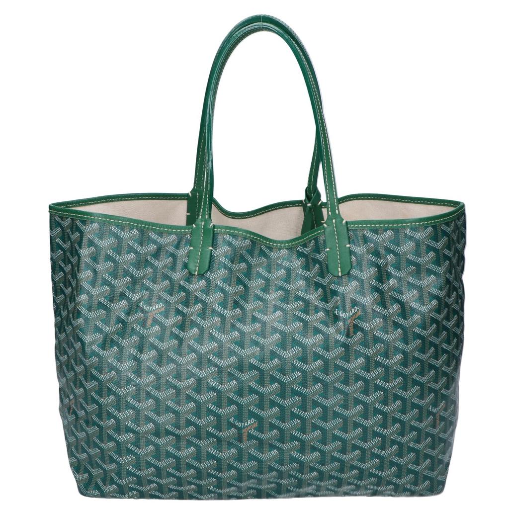 GOYARD STLOUIPMLTY09CL09P Saint Louis PM with pouch Tote Bag greenUsed