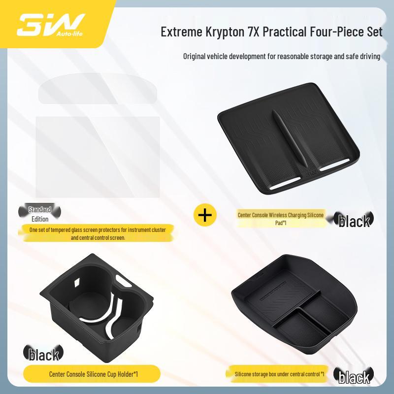 Zeekr 7X Mittelkonsolen-Silikon-Anti-Rutsch-Schutzmatte mit Wireless Charging-Kompatibilität