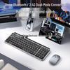 Multi-Device Wireless Keyboard & Mouse: Seamlessly Connect To Laptops, Desktops, Tablets, and Phones with Three-mode and Dual-mode Compatibility.