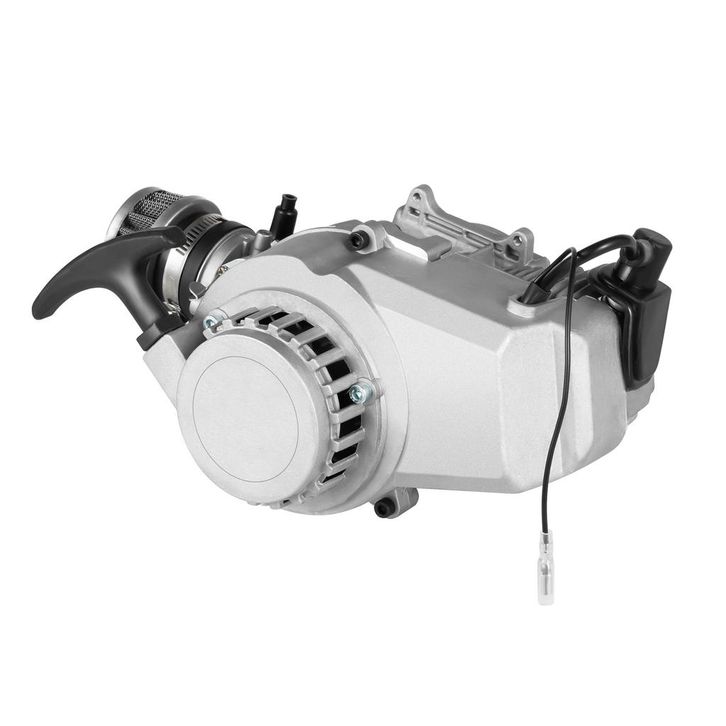 49cc 2-Stroke Engine Motor Kit, High-Performance Pull Start Engine with Air Filter and Carburetor for Mini Bikes, Scooters, and