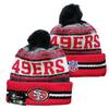 49er Team 2025 Autumn/Winter Wool Pom-Pom Knit Hat - Warm Embroidered Couple Style