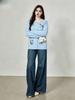 Free Shipping: Plus Size Women's Embroidered Cartoon Knit Cardigan Sweater - 2025 Winter Style
