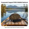 Boat Seat Cushion with Detachable Backrest Supportive for Kayaking, Canoeing