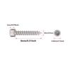 50/100pcs M2 M3 Cylinder Head Hex Socket Screws 304 Stainlesss Steel Fullys Threaded Self-Tapping Screws Suitable for Furniture, Machinery