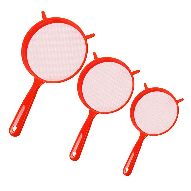 Filtru de pulbere pentru făinuri rotunde Instrument de sită cu plasă multifuncțional pentru zaharuri pudră