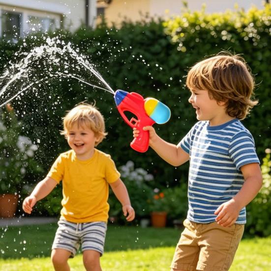 Summer Mini Water Shooter Toy Outdoor Garden Lawn Beach Press Water Sprayer Squirter Toy Toddlers Boys Girls Party Favors Birthday Gift