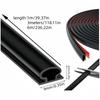 1pc 1m/3meters/6m 9mmX6mm Self-adhesive Door Sealing Strip, Windproof and Windproof Strip, Sound Insulation Tape