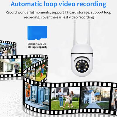 Inteligentní WiFi kamerový systém 1080P Bezdrátový monitorovací kamera 360 stupňů otočná aplikace Night Vision TwoWay Talk