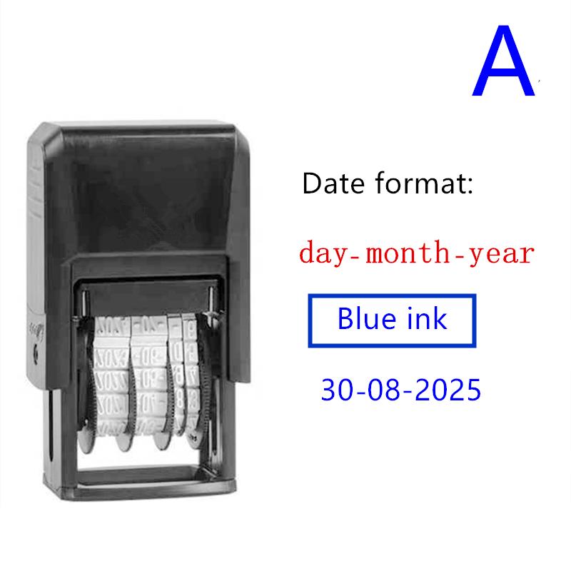Portable Self-inking Date Stamp Adjustable Date For Supermarket Store School Bank Office Manufacture Qualified Stamps