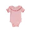 Baby Romper A Pure Cotton Short-sleeved Spring and Summer Baby Clothes for Boys and Girls Baby Lace Collar Triangle Romper